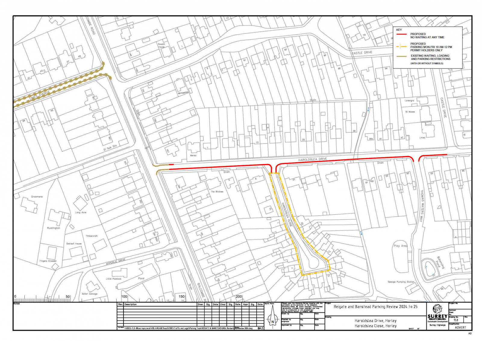 map of proposed parking changes