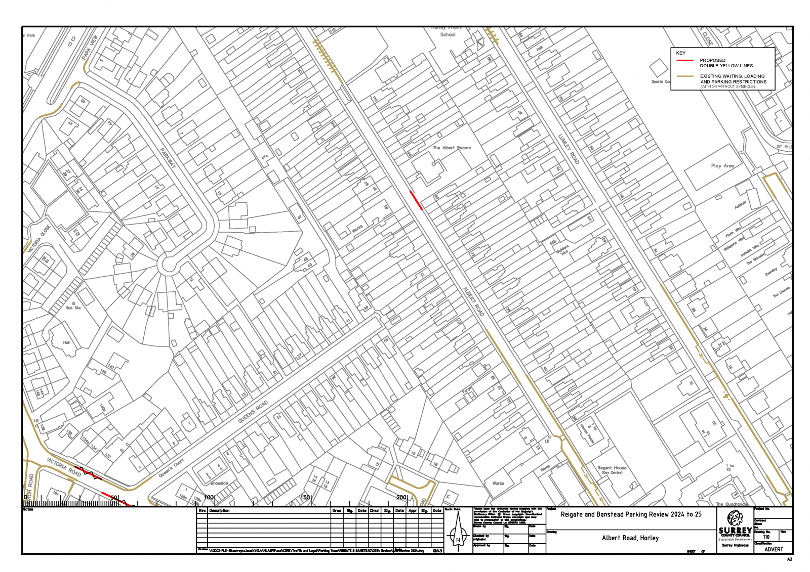 map of proposed parking changes