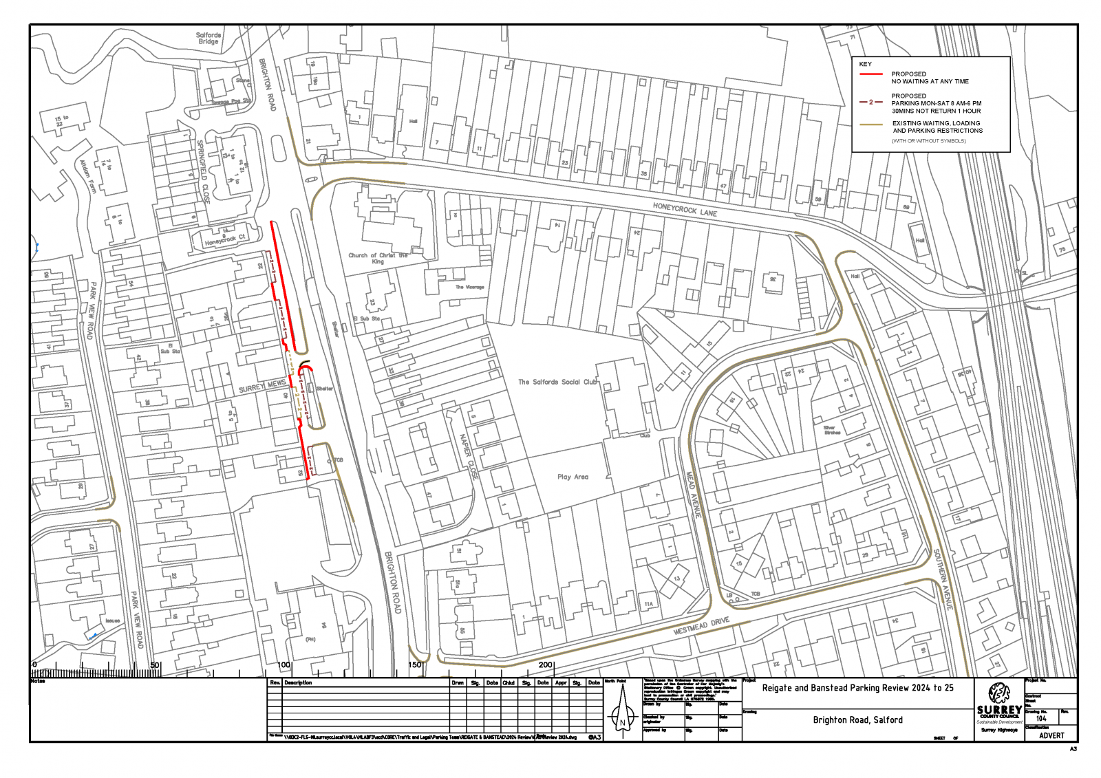map of proposed parking changes