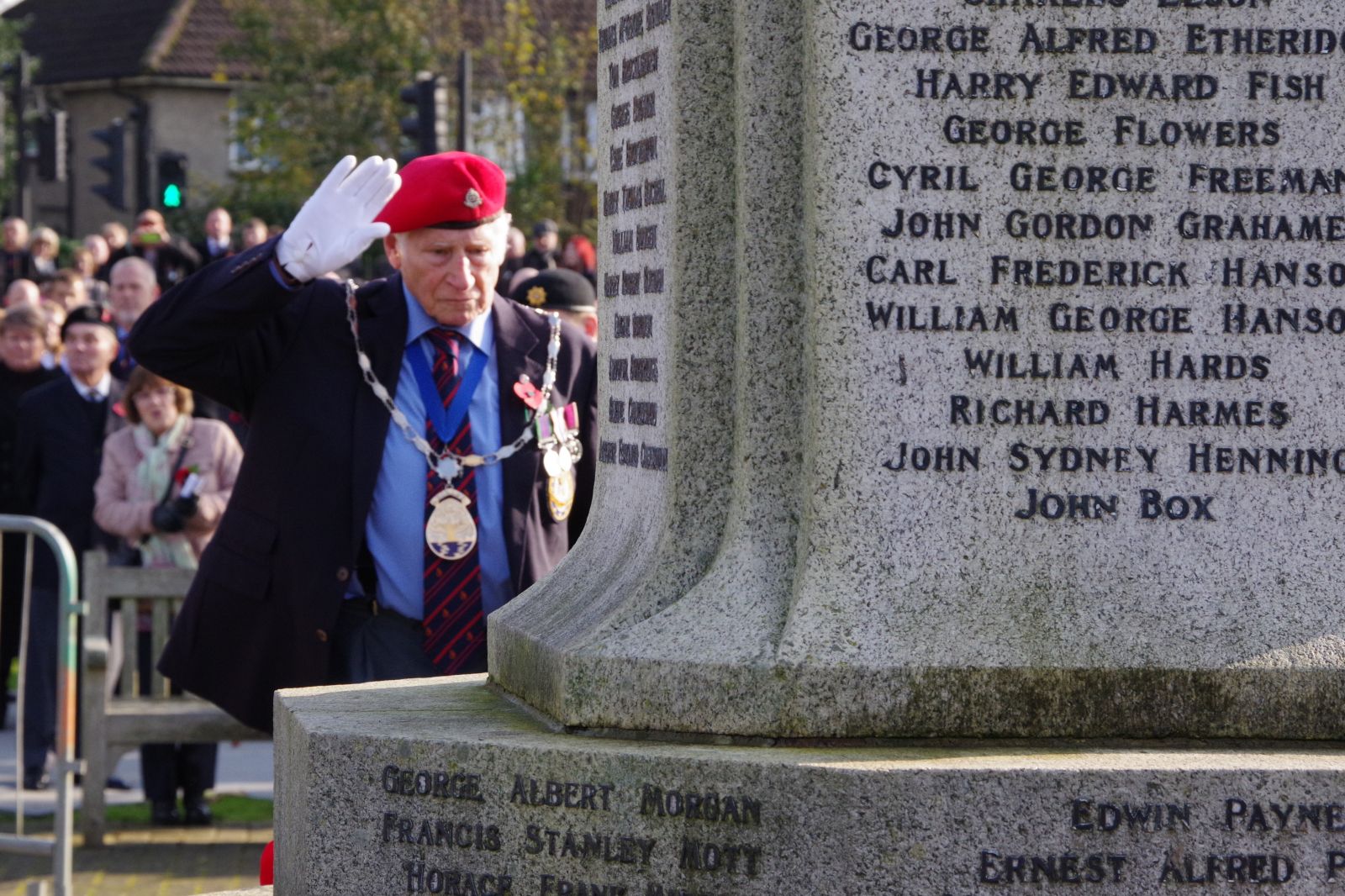 Photograph of Horley Mayor Cllr David Powell at the Service