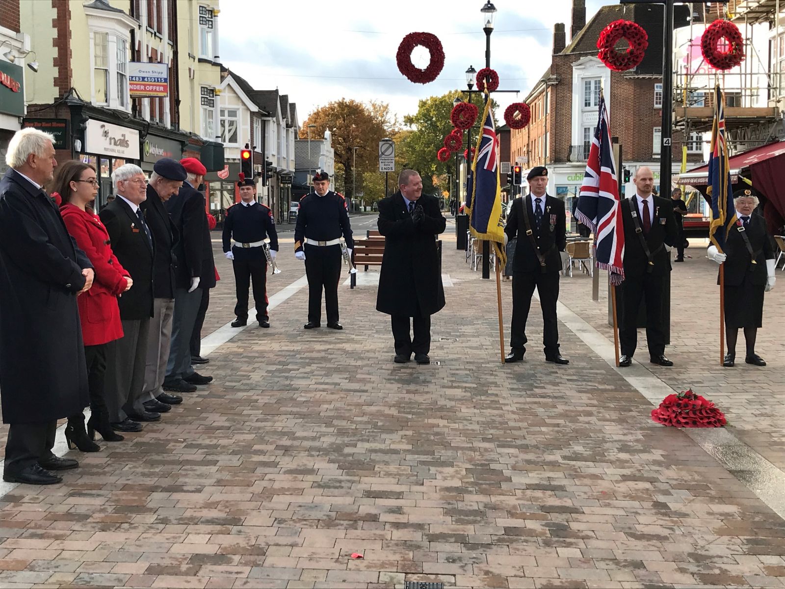 Photograph of Two Minutes Silence observing